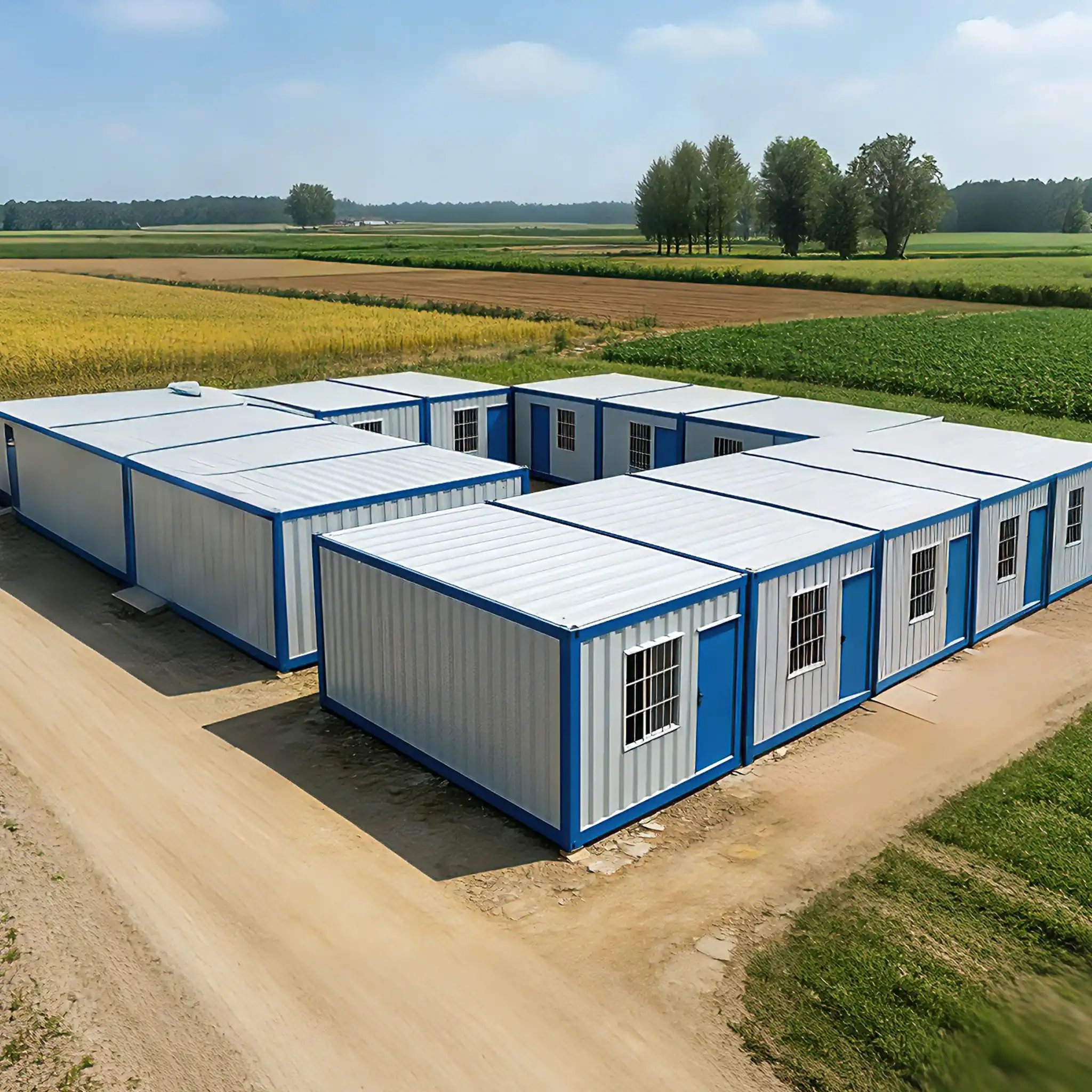 Quick build modular project building with contemporary exterior
