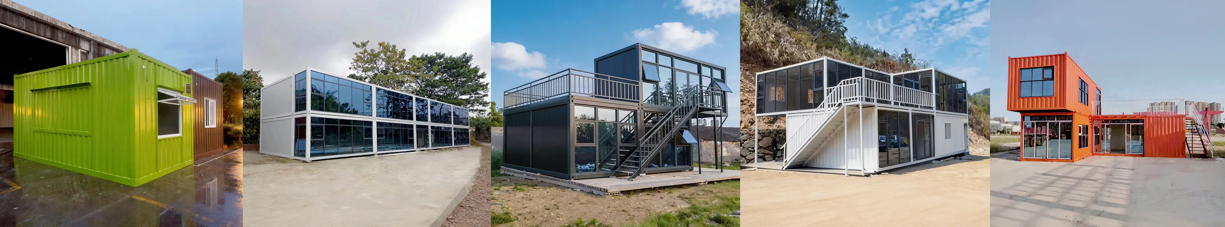 Container home modules prepared for project pricing